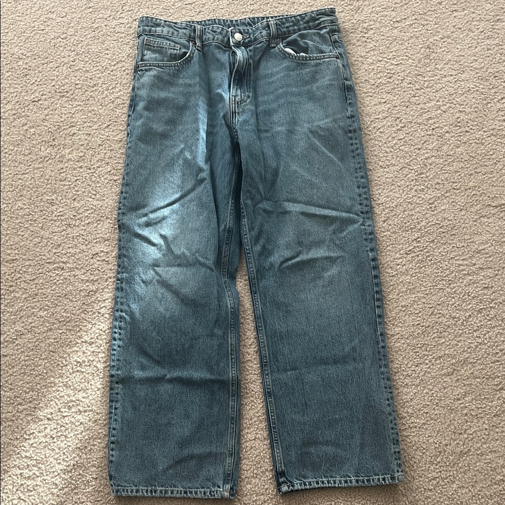 Zara Women's Blue Flare Jeans